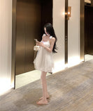 ミニドレス キャバドレス ピュアセクシー シフォンハンガー フラワーアプリケ JC2-D337B-3921-Aug18