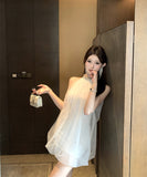 ミニドレスチュール着痩せ気質キラキラパーティー宴会大人可愛いナイトクラブ WQ2-ZED882494DXH437A