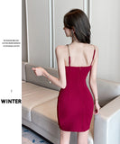 【3色】ミニドレス キャバドレス セクシー キャミワンピ タイトフィット ボディコン キャバクラ パーティー JC2-YM8881