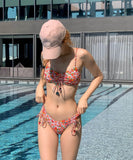 ビキニ水着花柄セクシーモノキニタンキニSNS話題ビーチ海旅行 WQ7-BY-WX006
