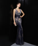 【6色】ロングドレス セクシー 着痩せ 気質 誕生日 演奏会 宴会 ウェディング YH2-YEY18277#