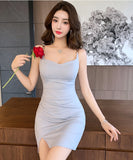 【3色】ミニドレス キャバドレス セクシー タイトワンピ スリムフィット ウエストマーク ボディコンドレス LW2-LQE7226GT536