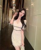 Lady's coco ミニドレス キャバドレス セクシー ウエストシェイプ デート LW2-XKDD452-1037-Sep10