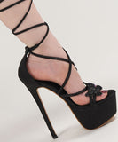 【2025新作】ハイヒール  バタフライモチーフ 細ヒール サンダル ローマ風 美脚効果 歩きやすい 靴  LW5-LLMY-9966-286