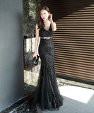 【6色】ロングドレス セクシー エレガント キラキラ 高級感 気質 誕生日 宴会 YH2-YEY16538#