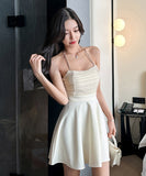 【3色】ミニドレス キャバドレス セクシー チューブトップ Aラインワンピ お腹カバー 小顔見え 清楚系 ナイトドレス 指名 JC2-YM8887