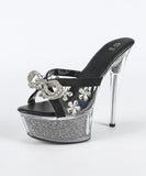 ハイヒール クリアヒール キラキラ  クリアストーン ピンヒール キラキラ パーティーシューズ 美脚効果 歩きやすい 靴 セクシー サンダル LW5-JJ190-Q22