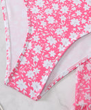 3点式セット【3色】ビキニ水着ホルターネックワンピ花柄ビーチ海旅行ハワイセクシー温泉 WQ7-XHL24007