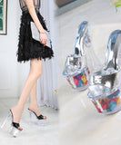 ハイヒール 2色 新作 透過性 きれい YT5-ZJ-10367-5