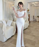 ロングドレス キャバドレス セクシー ディープネック キャミワンピ スリット エレガント 脚長効果 パーティー  JC2-DD6387