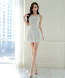 ミニドレスエレガントAライン着痩せ気質ニットドレス韓国っぽ WQ2-ZED888133BH538