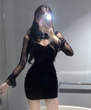 レース ミニドレス  セレブ風 大人可愛い XH2-ZRD882386DXH417