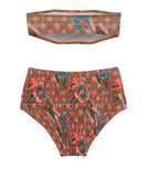 ビキニ水着ベアトップ花柄ハイウエストビーチ海旅行モノキニタンキニ WQ7-XYX-Q82542