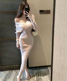 Lady's coco ロングドレス キャバドレス セクシー ボディコン マーメイドドレス エレガント 二次会 披露宴 上品  LW2-XKDD426-7937-Sep13