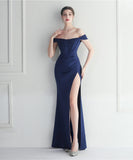 【7色】ロングドレス セクシー 新作 高品質 肌見せ気質 演奏会 宴会 YH2-YEY19725#