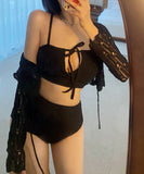 【2色】ビキニ水着モノキニフリルタンキニ体型カバー谷間見せ大人可愛い旅行ビーチ海 WQ7-BY3114