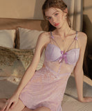 【5色】ルームウェア ランジェリー セクシー 谷間魅せ パッド付き ベルベット チュール セット 誘惑 JC8-GR6620