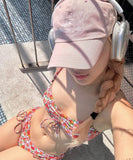 ビキニ水着花柄セクシーモノキニタンキニSNS話題ビーチ海旅行 WQ7-BY-WX006