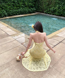 ロングドレス レース ホルターネック セクシー タイトドレス 谷間見せ 女子力 キャバキャバ WQ2-CD7-445-21890720