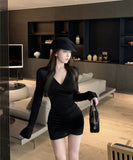 新色追加  ミニドレス  キャバドレス ミニ丈 ギャザー ウエストシェイプ 着痩せ効果 大人かわいい LW2-ZED883233DXH502