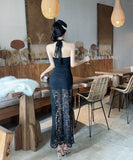 【秋新作】ロングドレス キャバドレス フレンチエレガント ワンショルダー ウエストマーク タイト シルエット 着痩せ セクシー 大人フェミニン LW2-DD5825