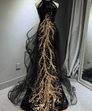 ロングドレス キャバドレス パーティードレス ブラック ロングドレス シルエット ハイネック マーメイドライン  誕生日 結婚式 披露宴 二次会 LW2-MBYDAL785529089441