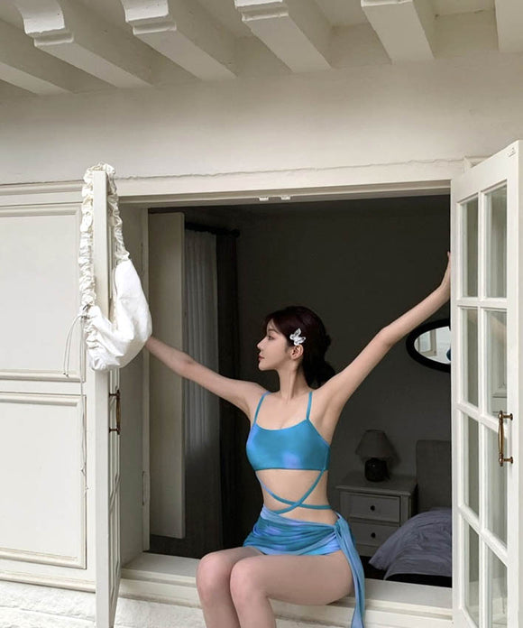 3点式セットビキニ水着モノキニセクシービーチ海モノキニタンキニ旅行 WQ7-XYX3044