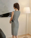 ひざドレス キャバドレス エレガント韓国っぽ 気質 セレブ風 MY2-ZED887670E