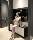 ミニドレスキャバドレスカワセクシータイトドレスフリルエレガントパーティー宴会キャミワンピナイトクラブ WQ2-ZED88939DXH342