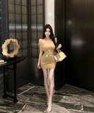 ミニドレスキャバドレス非対称ホルターネックタイトドレスナイトクラブセクシーパーティーフラワー WQ2-XKD888056DXH342