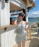 水着 ビキニ セクシー スカートフェア リーレース ギャル 小胸さん リゾート　温泉 DQ7-DP-A23039
