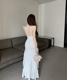 ミニドレス キャバドレス 大人のセクシー フリルディテール ハーネスネック Vライン 透け感 キャバクラ風 指名 JC2-DD5482