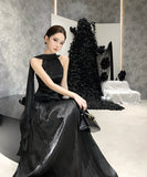 【2色】ロングドレス  マキシドレス イブニングドレス セクシー 上品 エレガント ハイネック パーティー レセプション JC2-CD1-119-99610780