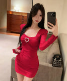 【2色】Lady's coco ミニドレス キャバドレス セクシー チュール クラブドレス ナイトドレス レディースファッション 大人可愛い セクシースタイル LW2-DD5817