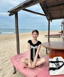 ビキニ水着モノキニ体型カバーリボン温泉大人可愛い海ビーチ旅行セクシー WQ7-BY3116