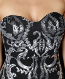 【5色】ロングドレス 宴会 気質 キラキラ 披露宴 脚長効果 ノーショルダー YH2-YEY16398#