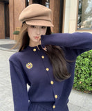 【3色】2点セット ミニドレス キャバドレス セクシー 大人可愛い ニットカーディガン＋ハイウエストプリーツスカート セットアップ  お出かけ デート 出勤 LW2-OYF2585