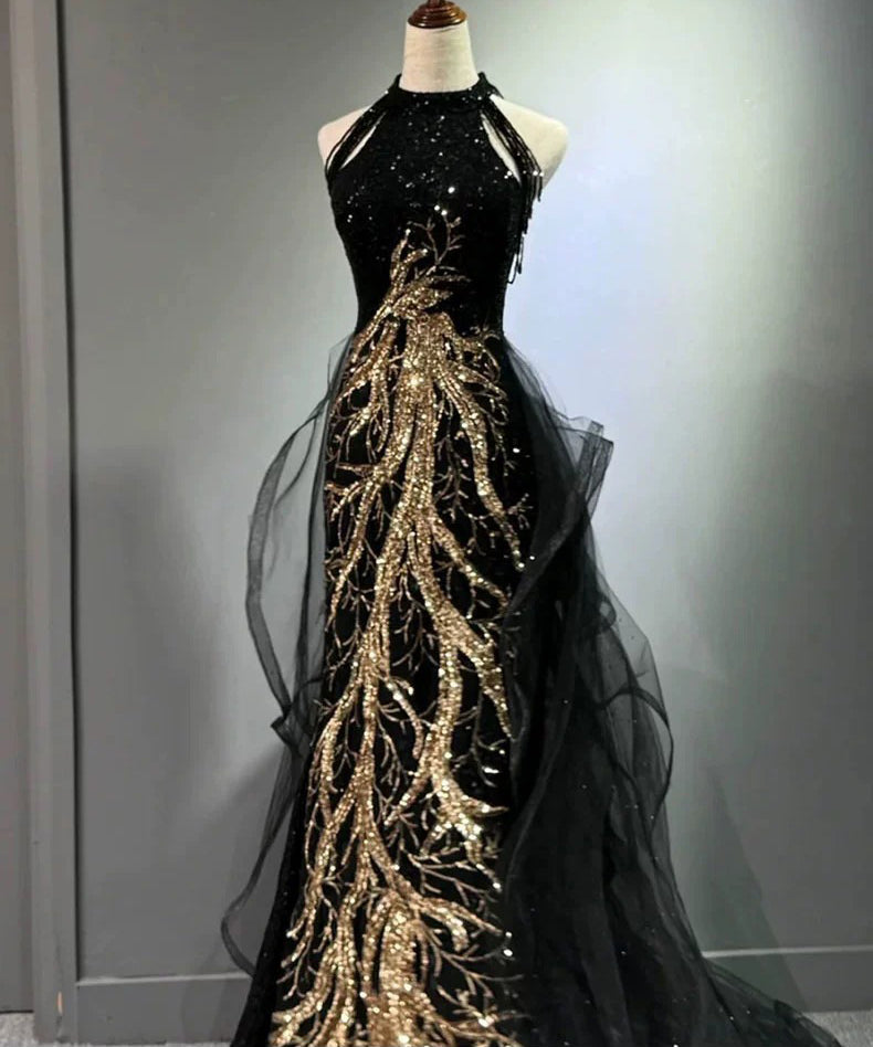 ロングドレス キャバドレス パーティードレス ブラック ロングドレス