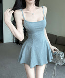 【2色】ミニドレス キャバドレス セクシー デコルテ見せ キャミワンピース 大人可愛い フェミニンドレス  LW2-SB7959
