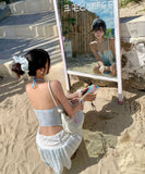 水着 ビキニ セクシー スカートフェア リーレース ギャル 小胸さん リゾート　温泉 DQ7-DP-A23039