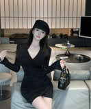 新色追加  ミニドレス  キャバドレス ミニ丈 ギャザー ウエストシェイプ 着痩せ効果 大人かわいい LW2-ZED883233DXH502