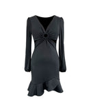 ミニドレス キャバドレス party セクシー 谷間見せ 着痩せ YH2-YM8770