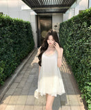 ミニドレスAラインレース着痩せ気質大人可愛いセクシー気質高級感同伴 WQ2-XKD-D355-6893-May18