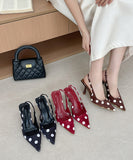 【3色】ハイヒール バックストラップサンダル ポインテッドトゥ サテン ドット柄 ガーリー デート お出かけ JC5-JLG-MZU-8919-2