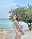 水着ビキニモノキニ花柄セクシー韓国っぽ温泉海ビーチSNS話題 WQ7-BY3029