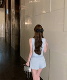 【上下セット】ミニドレス ツイードセット手作り キラキラカワセクシー セレブ風 通勤 エレガント WQ2-XKD-D408A-2022-Mar15