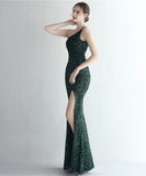 【8色】ロングドレス キラキラ パーティードレス ワンーショルダー お姫様 誕生日 演奏会 宴会 WQ2-YEY18900#