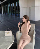 ミニドレスキャバドレスホルターネック谷間見せセクシーナイトクラブ指名パーティー WQ2-XKD-D408A-2044-Mar29