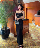 Lady's coco ロングドレス キャバドレス  セクシー ベロア キャミワンピース スリット入り 上品セクシー ハイウエスト ドレス  結婚式 二次会 披露宴 パーティー 上品 LW2-DD5946