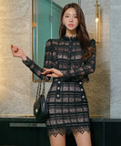 ミニドレス キャバドレス セクシー 上下セット レーストップス ハイウエストタイトスカート オフィスカジュアル 大人の女性 気品エレガント JC2-ZED887925A71